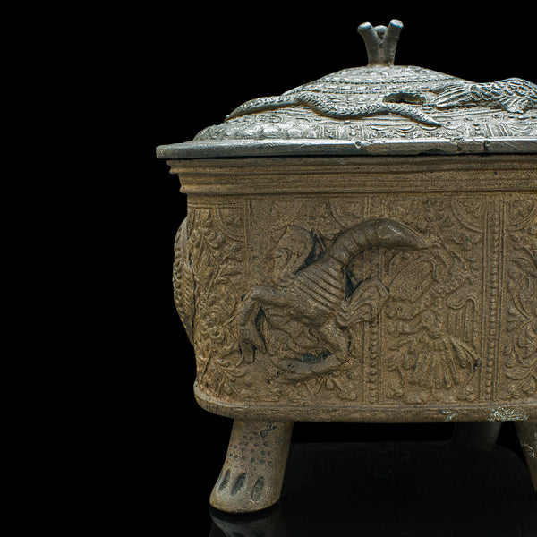 Antique Decorative Censer, Chinese, Bronze, Incense Burner, Victorian, C.1850