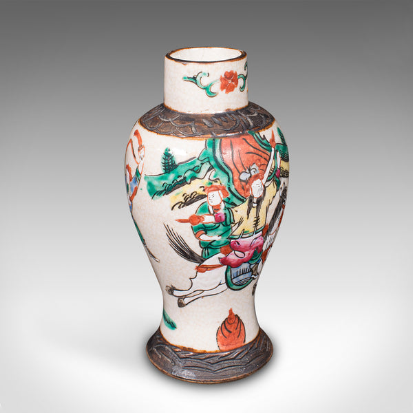 Small Antique Posy Vase, Japanese, Ceramic, Flower Urn, Meiji, Victorian, C.1900