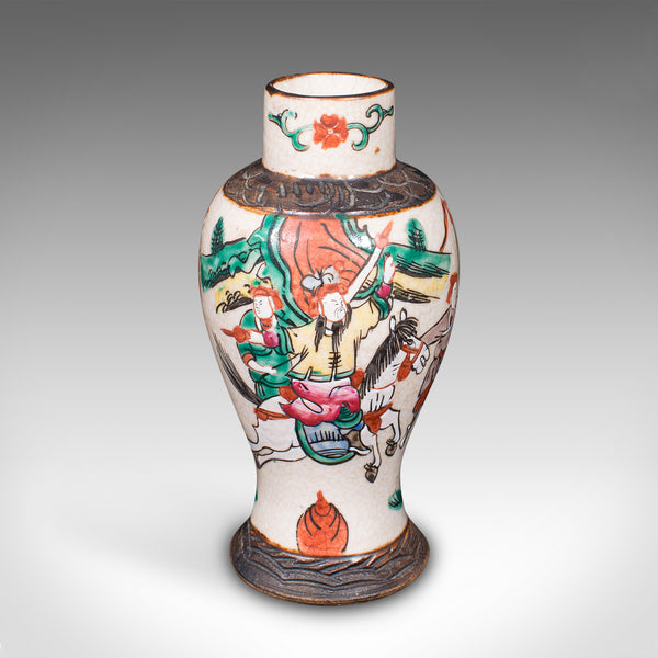 Small Antique Posy Vase, Japanese, Ceramic, Flower Urn, Meiji, Victorian, C.1900