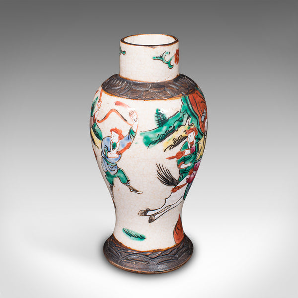 Small Antique Posy Vase, Japanese, Ceramic, Flower Urn, Meiji, Victorian, C.1900