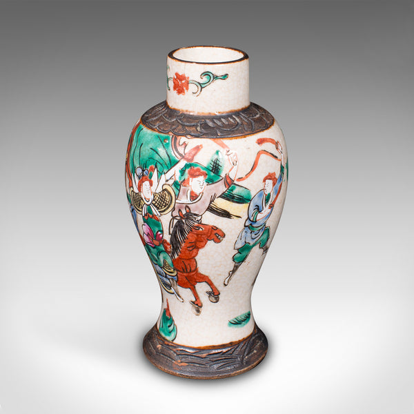 Small Antique Posy Vase, Japanese, Ceramic, Flower Urn, Meiji, Victorian, C.1900