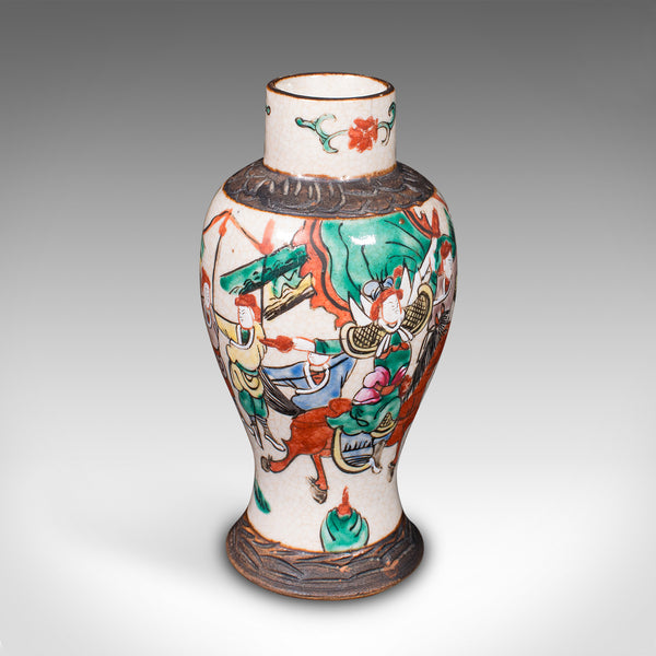 Small Antique Posy Vase, Japanese, Ceramic, Flower Urn, Meiji, Victorian, C.1900