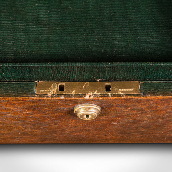 Antique Correspondence Box, English, Leather, Travel, After Asprey, Victorian