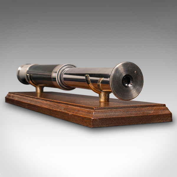 Antique 2 Draw Telescope, English, Chromed Brass, Terrestrial, Astro, Victorian