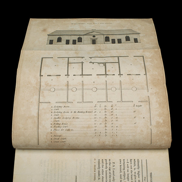 Antique Book, Thoughts on Hunting by William Beckford, English, Georgian, 1810