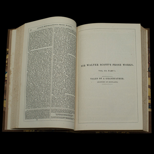 Antique Scottish History Book, Tales of a Grandfather, Walter Scott, Victorian