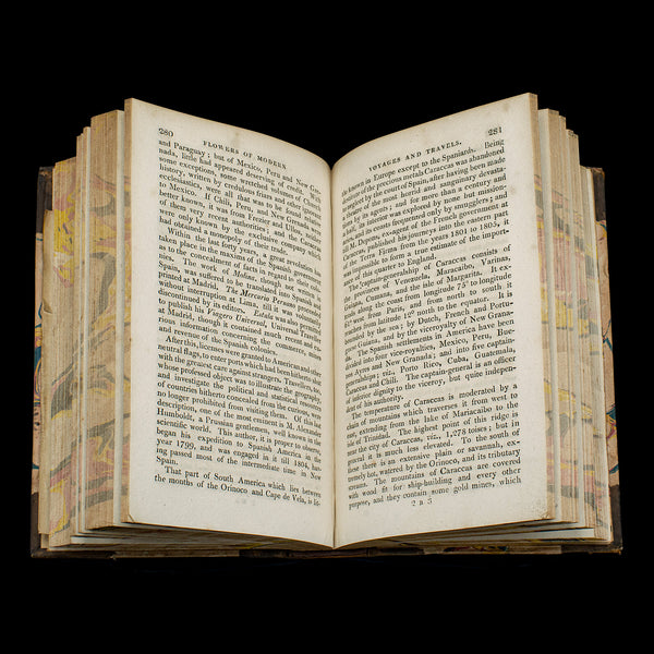 4 Vols Antique Botany Books, Flowers of Modern Voyages, English, Georgian, 1820