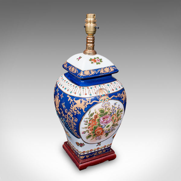 Pair Of Vintage Table Lamps, Oriental Ceramic, Accent Light, Hall, Lounge, Study