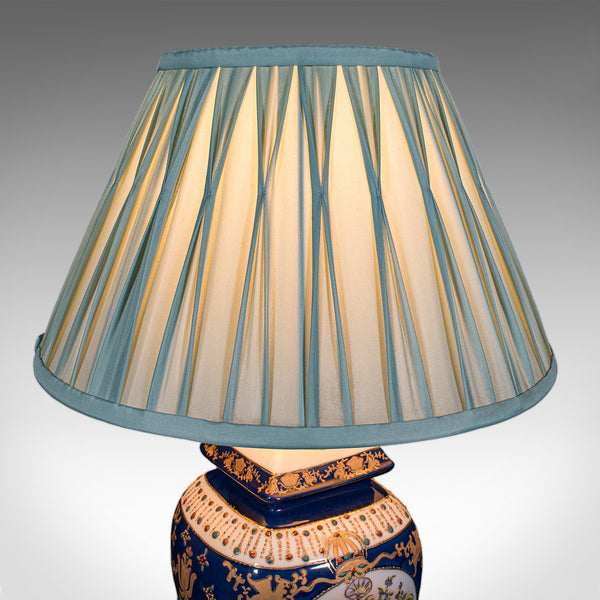 Pair Of Vintage Table Lamps, Oriental Ceramic, Accent Light, Hall, Lounge, Study