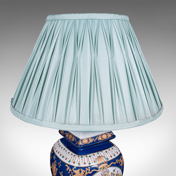 Pair Of Vintage Table Lamps, Oriental Ceramic, Accent Light, Hall, Lounge, Study