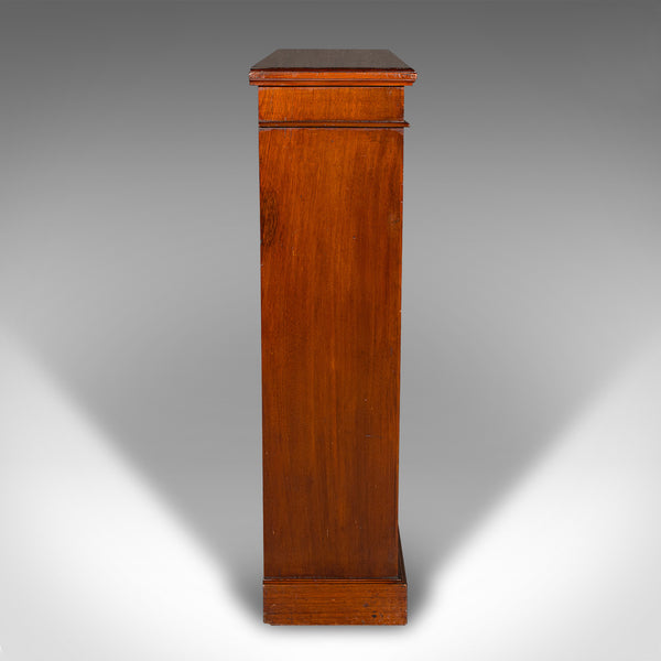 Antique Open Bookcase, English, Walnut, Bookshelf Cabinet, Victorian, Circa 1900