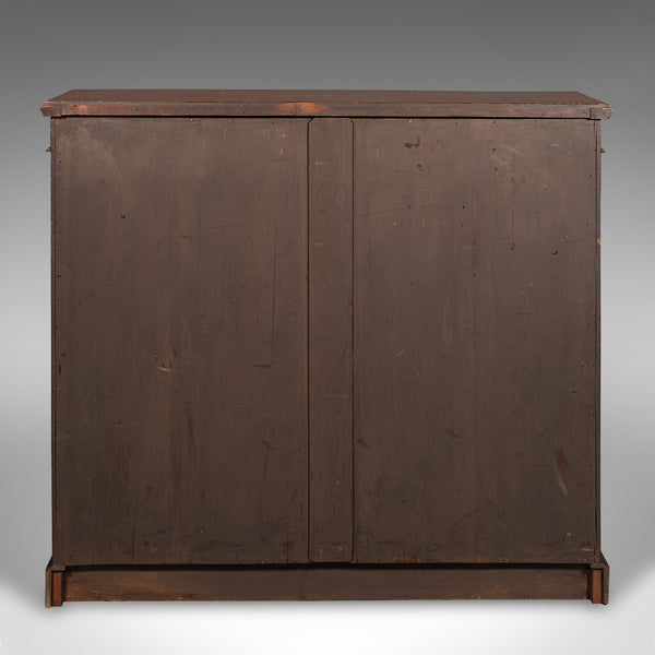 Antique Open Bookcase, English, Walnut, Bookshelf Cabinet, Victorian, Circa 1900