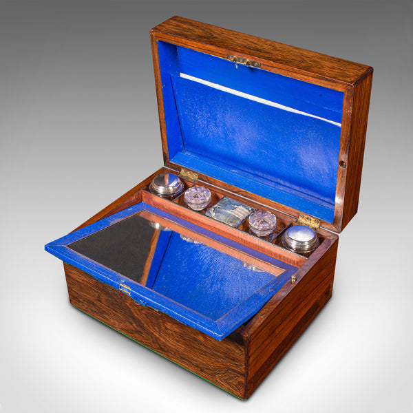 Antique Vanity Case, English, Travelling Dressing Table Box, Regency, Circa 1820