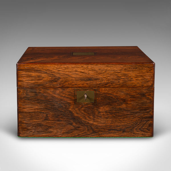 Antique Vanity Case, English, Travelling Dressing Table Box, Regency, Circa 1820