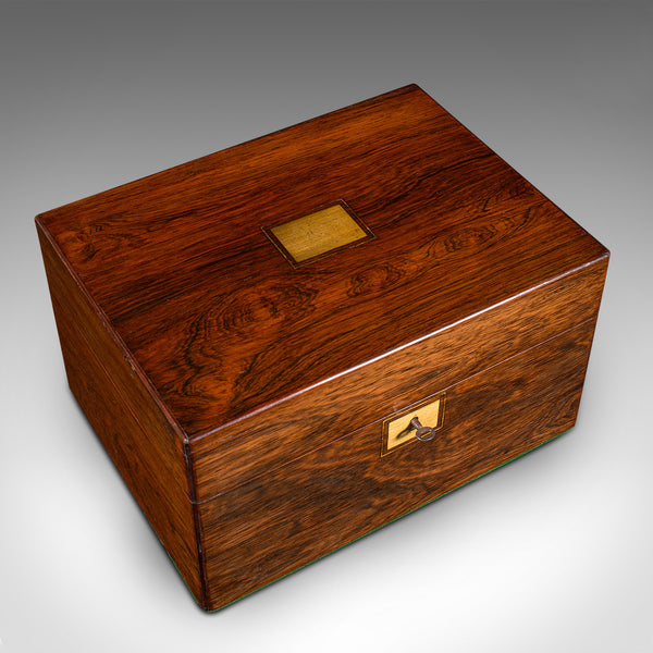 Antique Vanity Case, English, Travelling Dressing Table Box, Regency, Circa 1820