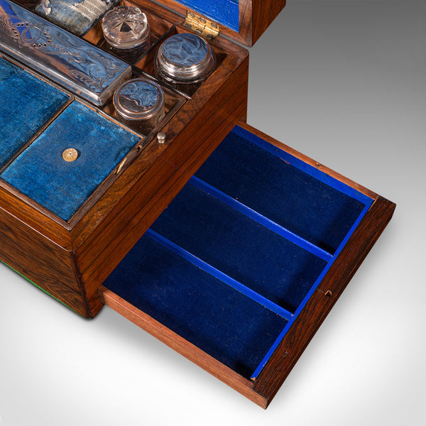 Antique Vanity Case, English, Travelling Dressing Table Box, Regency, Circa 1820