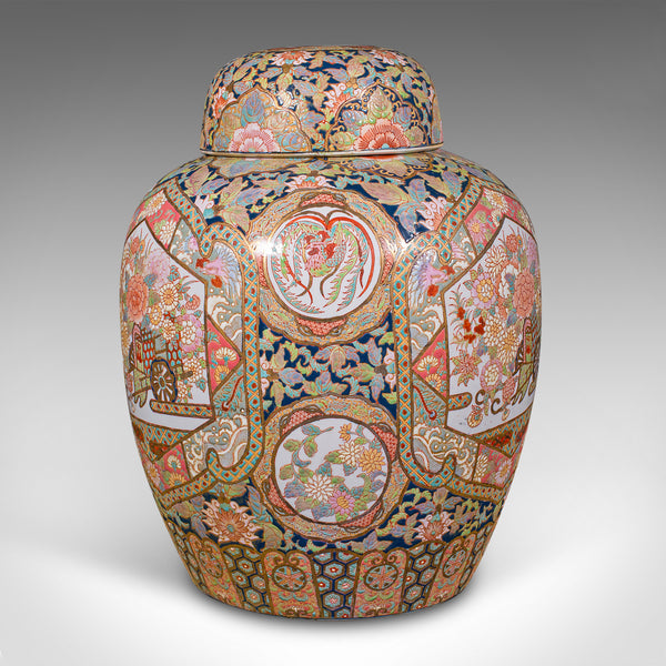 Large Vintage Ginger Jar, Chinese, Ceramic, Lidded Vase, Art Deco, Circa 1940