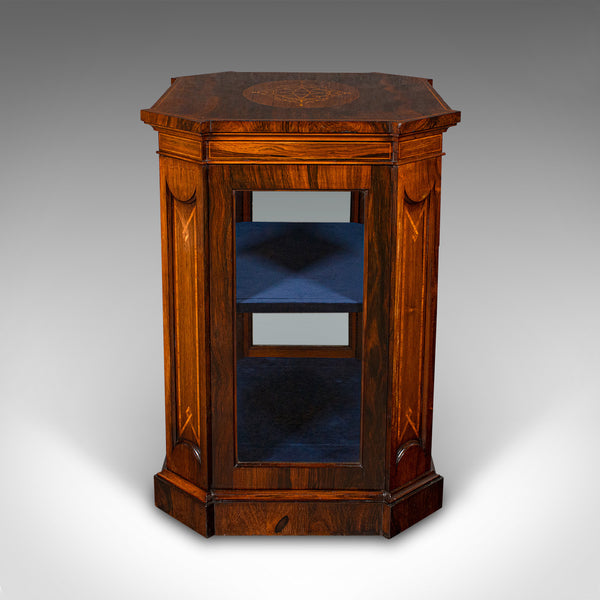 Antique Jeweller's Display Cabinet, English, Glazed Shop Retail Case, Regency