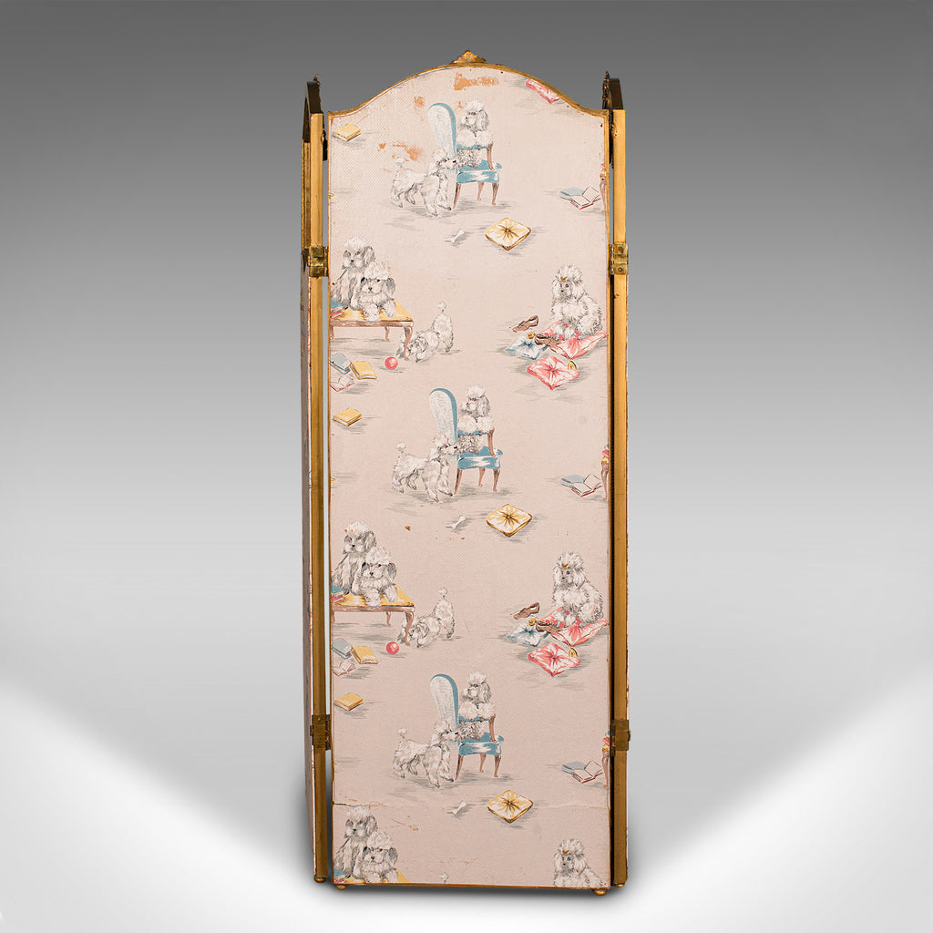 Antique 3 Panel Dressing Screen, French, Giltwood, Room Divider ...