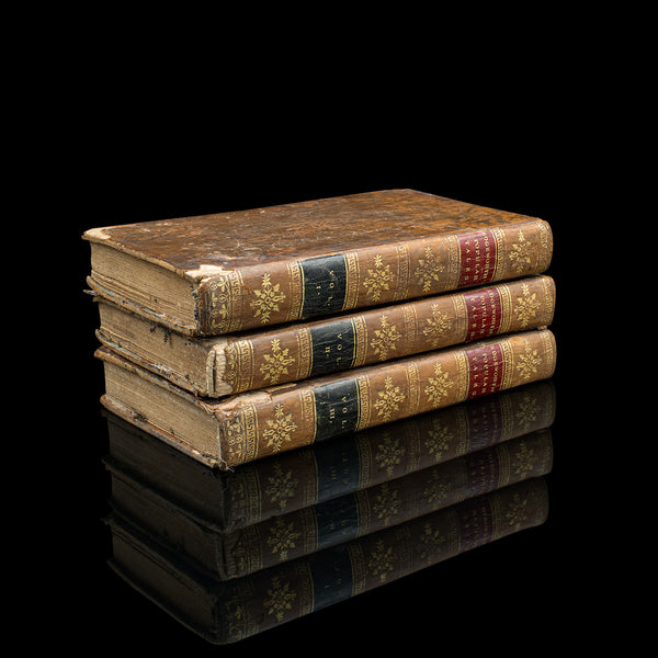 Set Of Antique Fiction Books, Popular Tales, Maria Edgeworth, English, Georgian