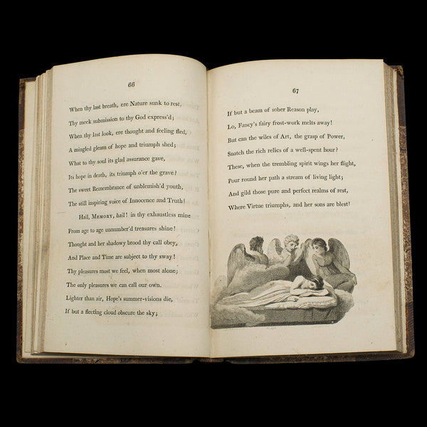 Antique Poetry Book, Pleasures of Memory, Samuel Rogers, English, Georgian, 1803