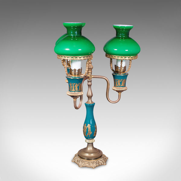 Vintage Three Branch Table Lamp, English, Accent Light, Neoclassical Revival