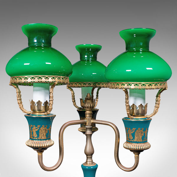 Vintage Three Branch Table Lamp, English, Accent Light, Neoclassical Revival
