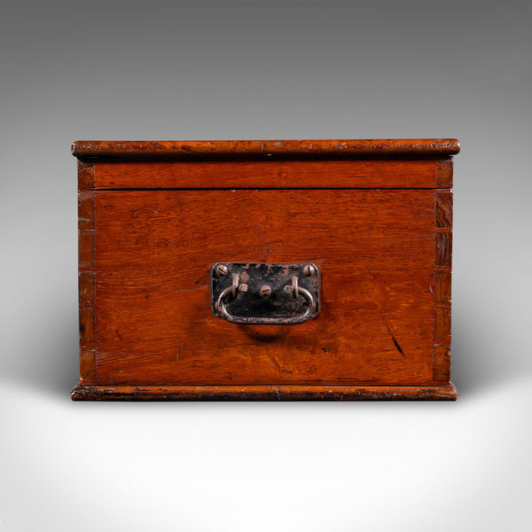 Large Antique Under Bed Storage Chest, English, Walnut, Country House, Victorian