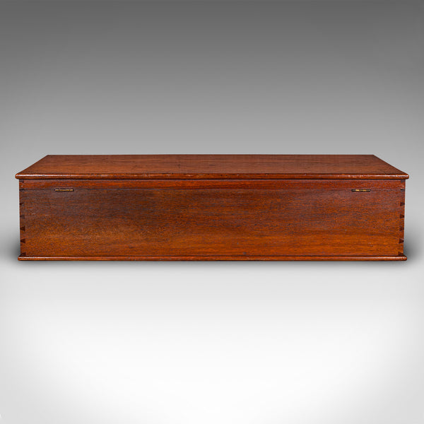 Large Antique Under Bed Storage Chest, English, Walnut, Country House, Victorian