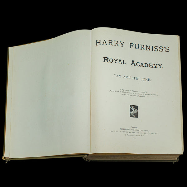 Antique Arts Book, Royal Academy, Harry Furniss, English, Exhibition, Victorian