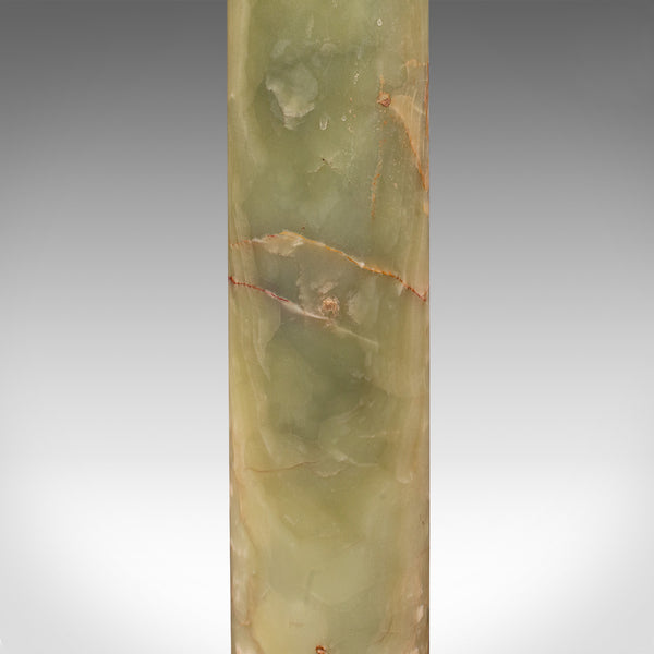 Vintage Display Column, Continental, Onyx Marble, Jardiniere Stand, Circa 1940