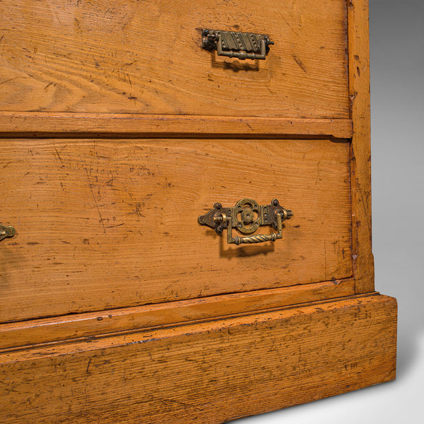 Antique Banker's Chest of Drawers, English, Oak, Tallboy, Maple & Co, Victorian