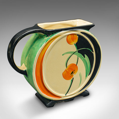 Vintage Display Jug, English, Ceramic, Dried Flower Vase, Art Deco, Circa 1930