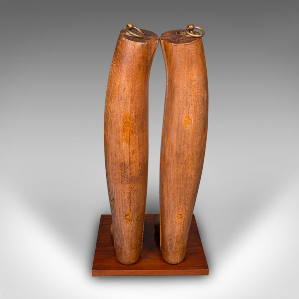 Antique Bootmaker’s Display, English, Beech, Riding Boot Stretcher, Edwardian
