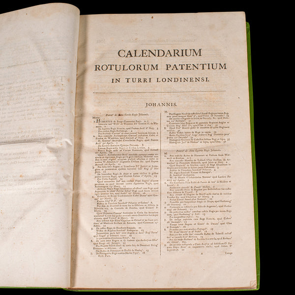 Large Antique Reference Book, Parliamentary Record, Latin Language, Georgian