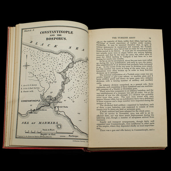 Vintage Gallipoli WWI Book, English, Military History, Maps, First World War