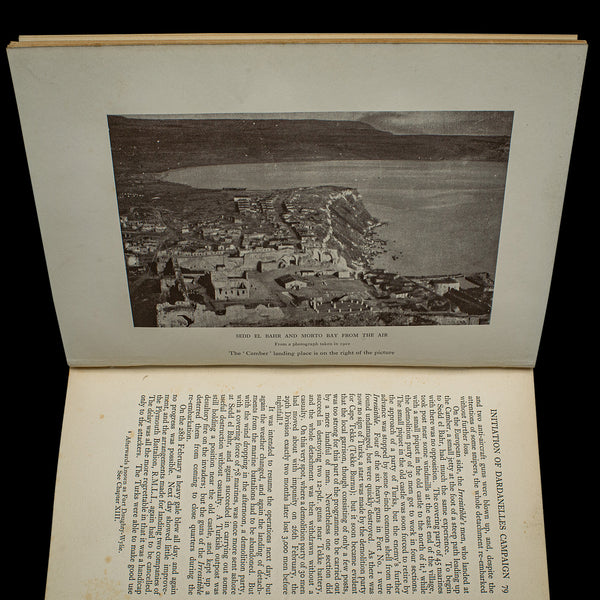 Vintage Gallipoli WWI Book, English, Military History, Maps, First World War