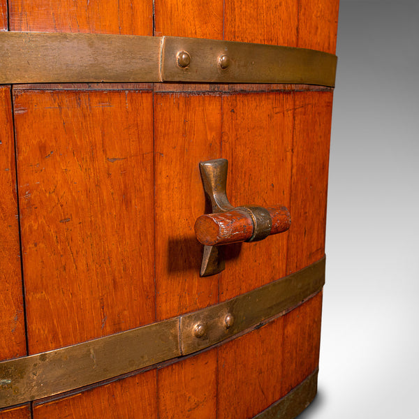 Antique Triangular Fireside Bin, English, Walnut, Brass, Store, Early Victorian