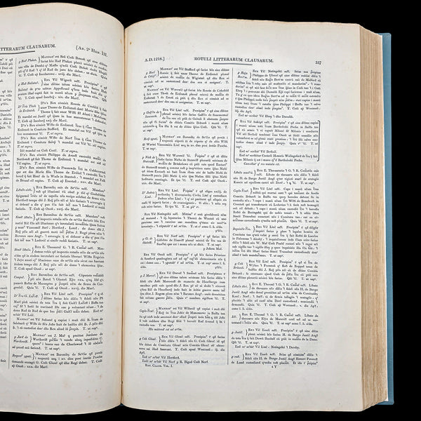 Large Antique Reference Book, The Close Rolls, Latin, Public Record, William IV