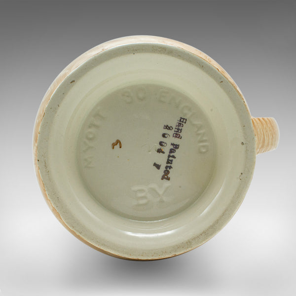 Vintage Decorative Pouring Ewer, English, Ceramic, Serving Jug, Art Deco, C.1930