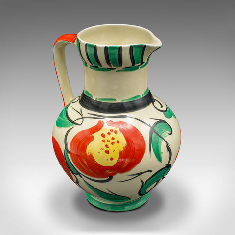 Vintage Decorative Jug, English, Ceramic, Creamer, Pourer, Art Deco, Circa 1930