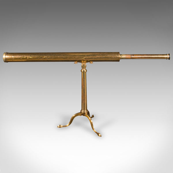 Antique Library Telescope, English, Brass, Astronomical, Dollond, Late Victorian