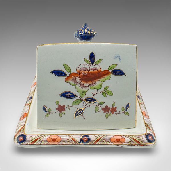 Antique Kitchen Cheese Keeper, English, Ceramic, Butter Dish, Edwardian, C.1910