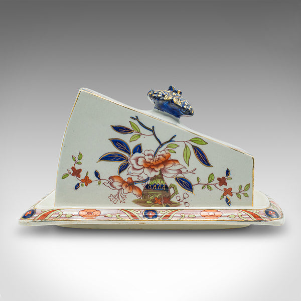 Antique Kitchen Cheese Keeper, English, Ceramic, Butter Dish, Edwardian, C.1910