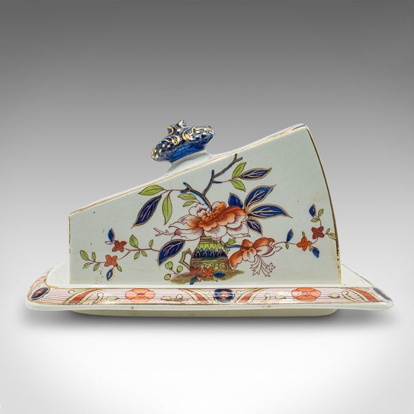 Antique Kitchen Cheese Keeper, English, Ceramic, Butter Dish, Edwardian, C.1910