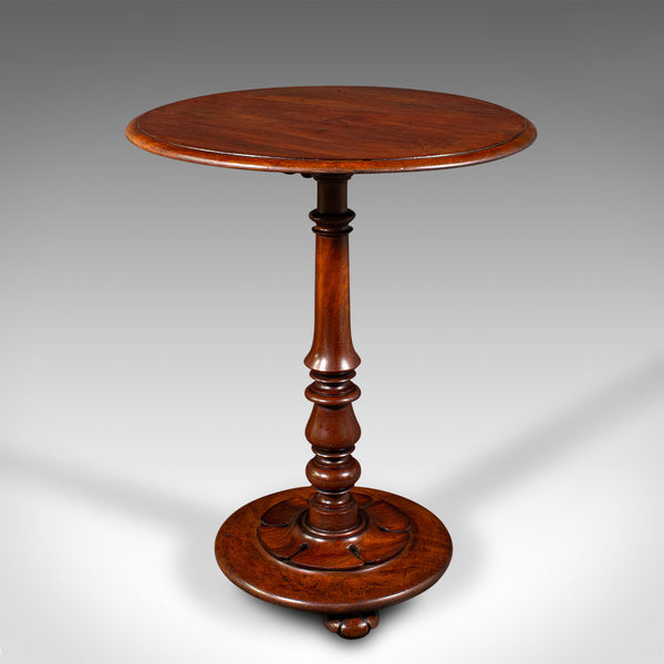 Antique Tilt Top Wine Table, English, Side, Lamp, Occasional, William IV, C.1835