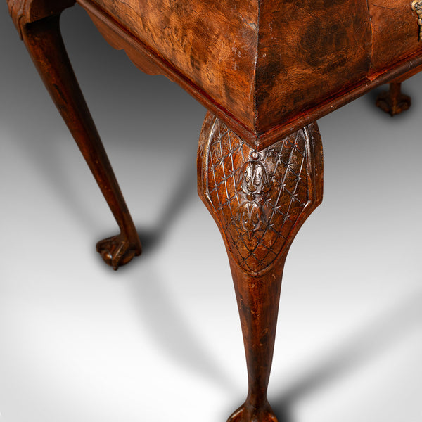 Antique Silver Display Table, English, Walnut, Georgian Revival, Late Victorian