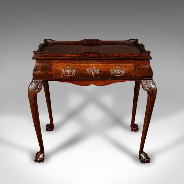 Antique Silver Display Table, English, Walnut, Georgian Revival, Late Victorian