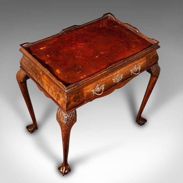 Antique Silver Display Table, English, Walnut, Georgian Revival, Late Victorian