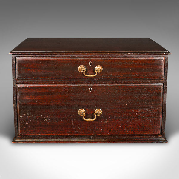 Antique Watchmaker's Cabinet, English, Tabletop Work Chest, Victorian, C.1860